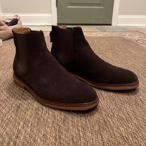 Clarks Brown Suede Chelsea Boots